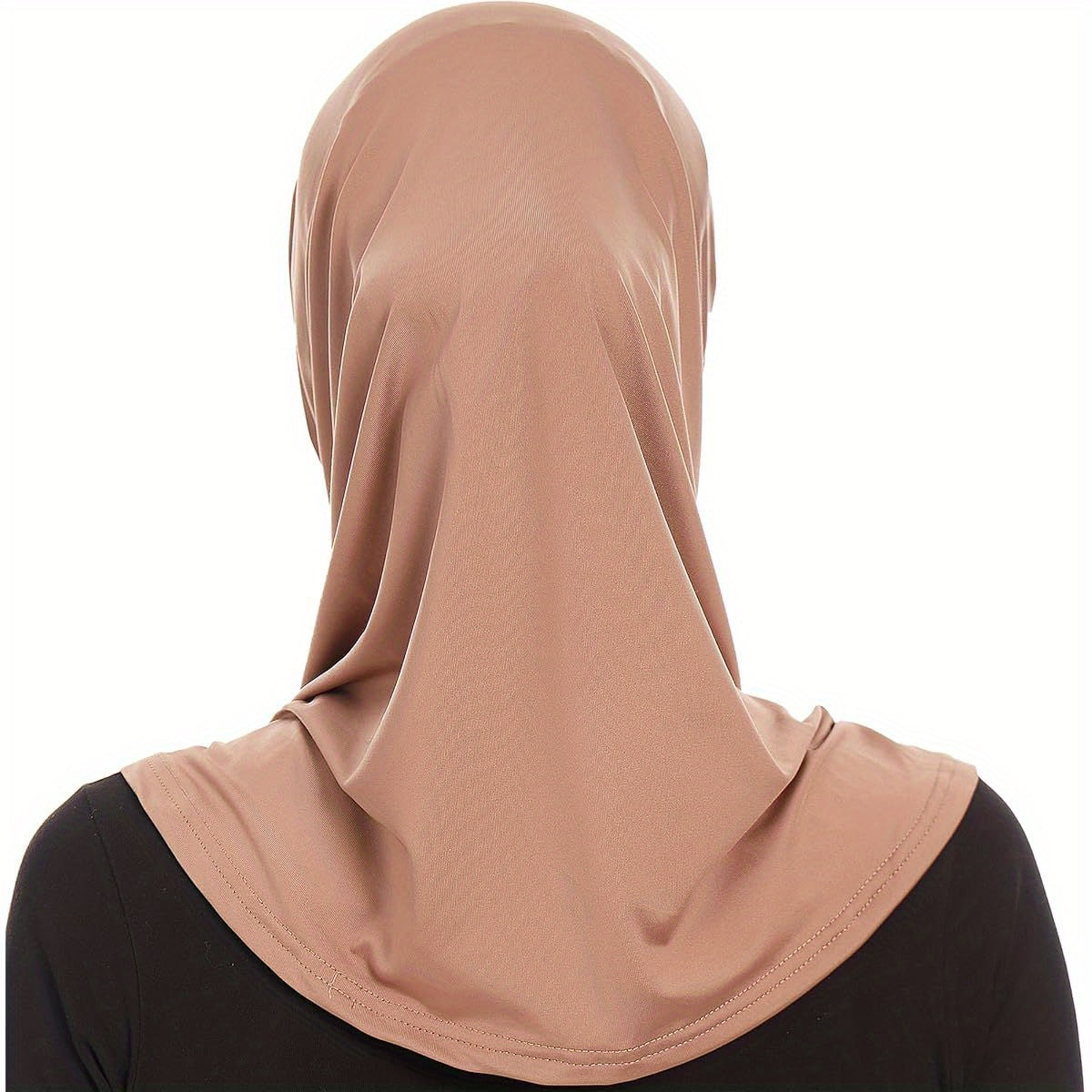 Women's Instant Bamboo Jersey Hijab Headscarf - Soft Non-Sticky Edge Islamic Scarf, Elegant Bohemian one-Piece Hijab for Everyday & Formal Wear, Easy to Maintain Muslim Head Covering for Women