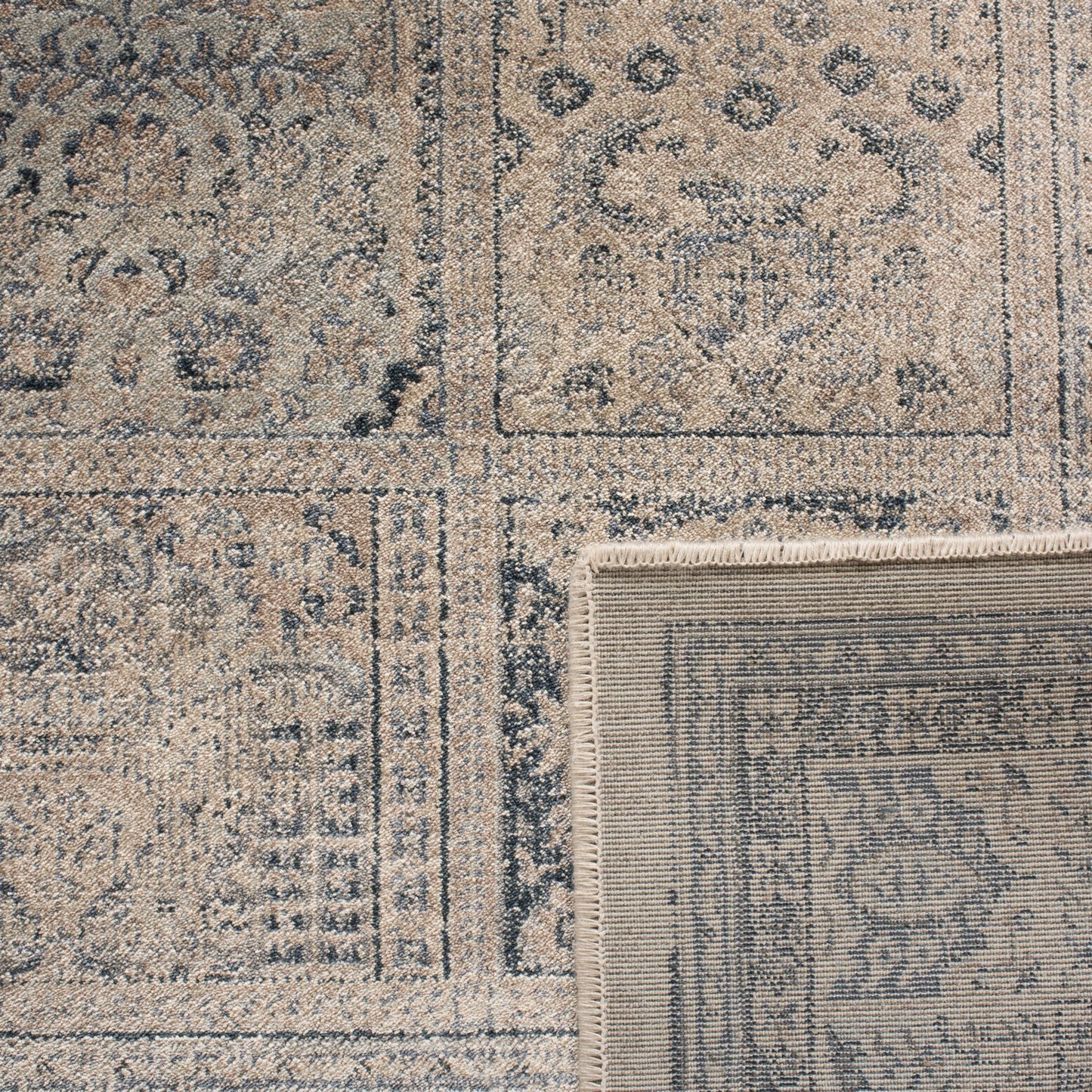 Vintage Collection VTG127 Non-Slip Indoor Power Loomed Easy Care Area Medium Rug For Home Decor Rug for Living Room, Bedroom,Turkish Carpet, Dining Room, Home Office, Basement