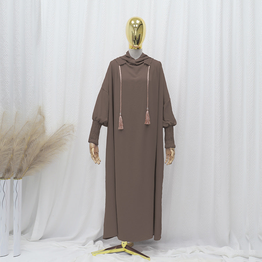 Women's Islamic Prayer Dress & Modest Jibab Abaya - Soft Pink (Pastel) Full Coverage Hijab Robe with Sleeves, for Ramadan, Travel, Daily Prayer - Muslim Kaftan, Muslimah Clothing, Modestwear Outfit, Elegant Drape, Breathable Fabric