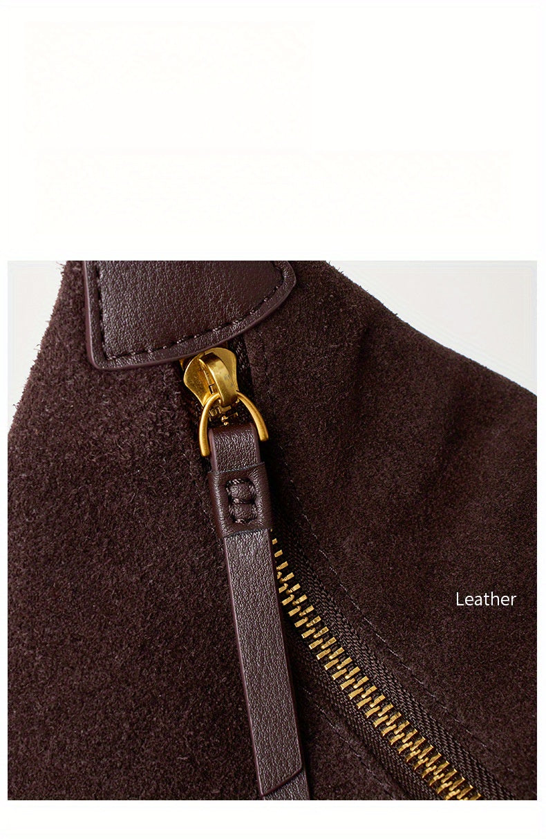 Cowhide Tote Bag for Women, Leather Large Capacity Crossbody Bag, Durable Women's Bag