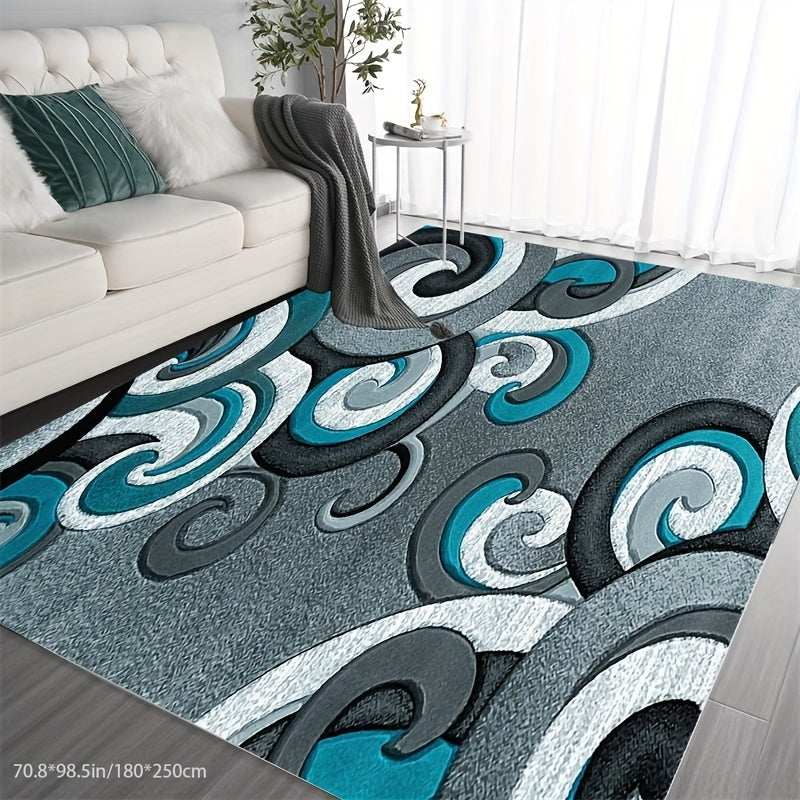 Abstract Mat Area Rugs for Living Room Dining Lounge Bedroom Marble Mat Soft Medium Pile Large Mat for Easy Care Modern Rugs Living Room