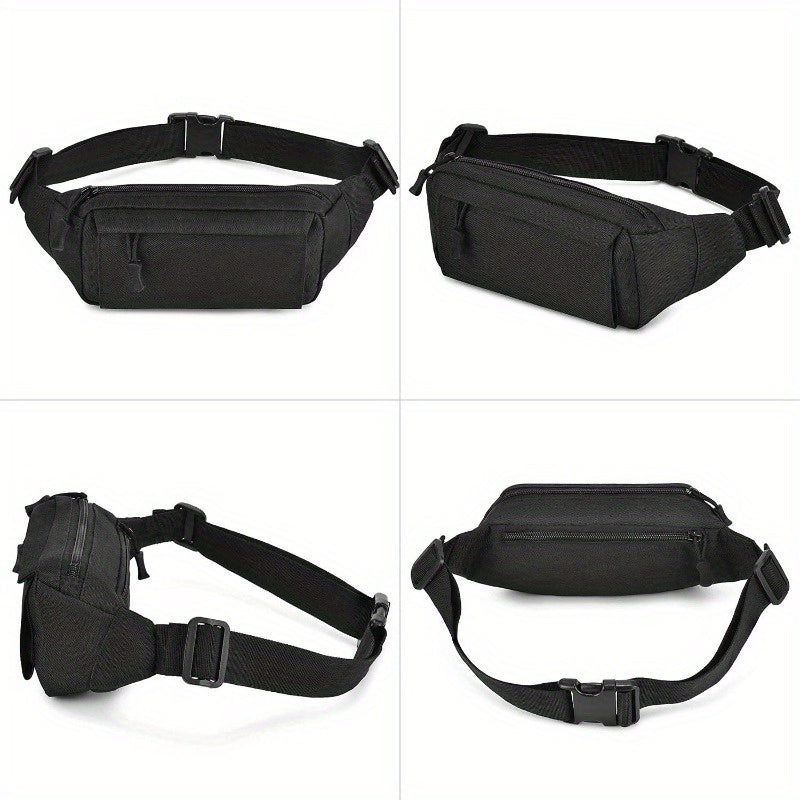 Tactical Fanny Pack Small Military Leather Belt Bag Money Belt Bumbag for Daily Use Travel Hiking Climbing Running