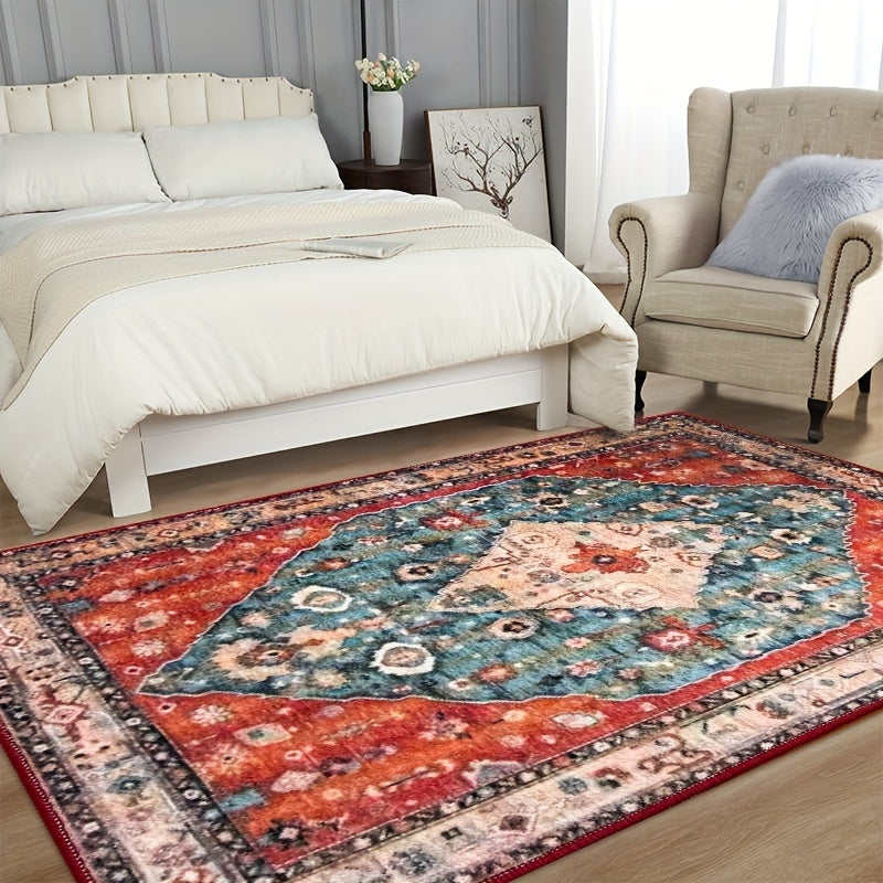 Extra Large Area Mat - Non-Slip Backing & Machine Washable Soft Carpet, Extra Large Floor Mat (Over 70.87inch) for Living Room, Bedroom, Office - Red/Blue/Beige/Black/Teal/Orange/White/Gray/ - Durable Polyester Rug for Modern