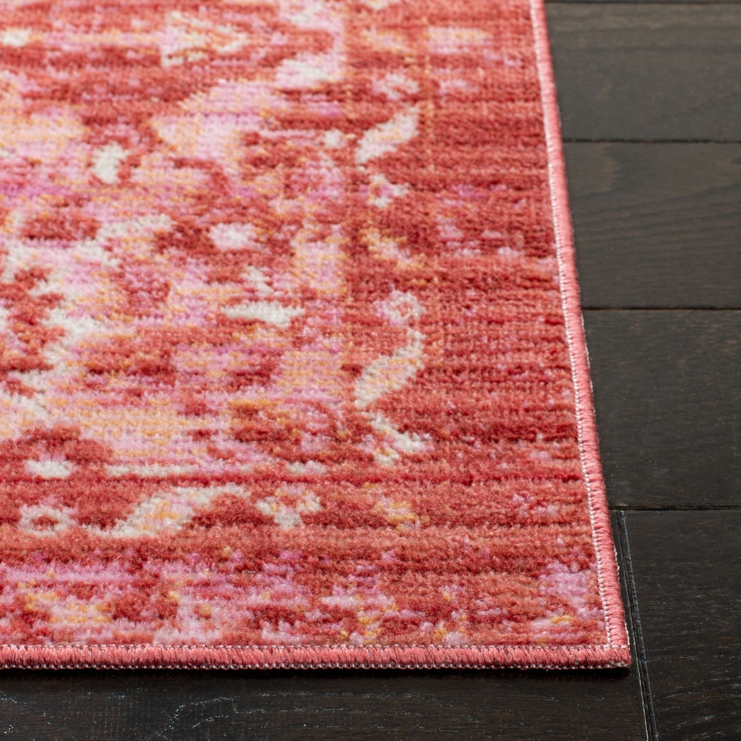 Indoor Power Loomed Easy Care Area Red/Grey Rug For Home Decor Rug for Living Room, Bedroom, Dining Room, Home Office, Basement