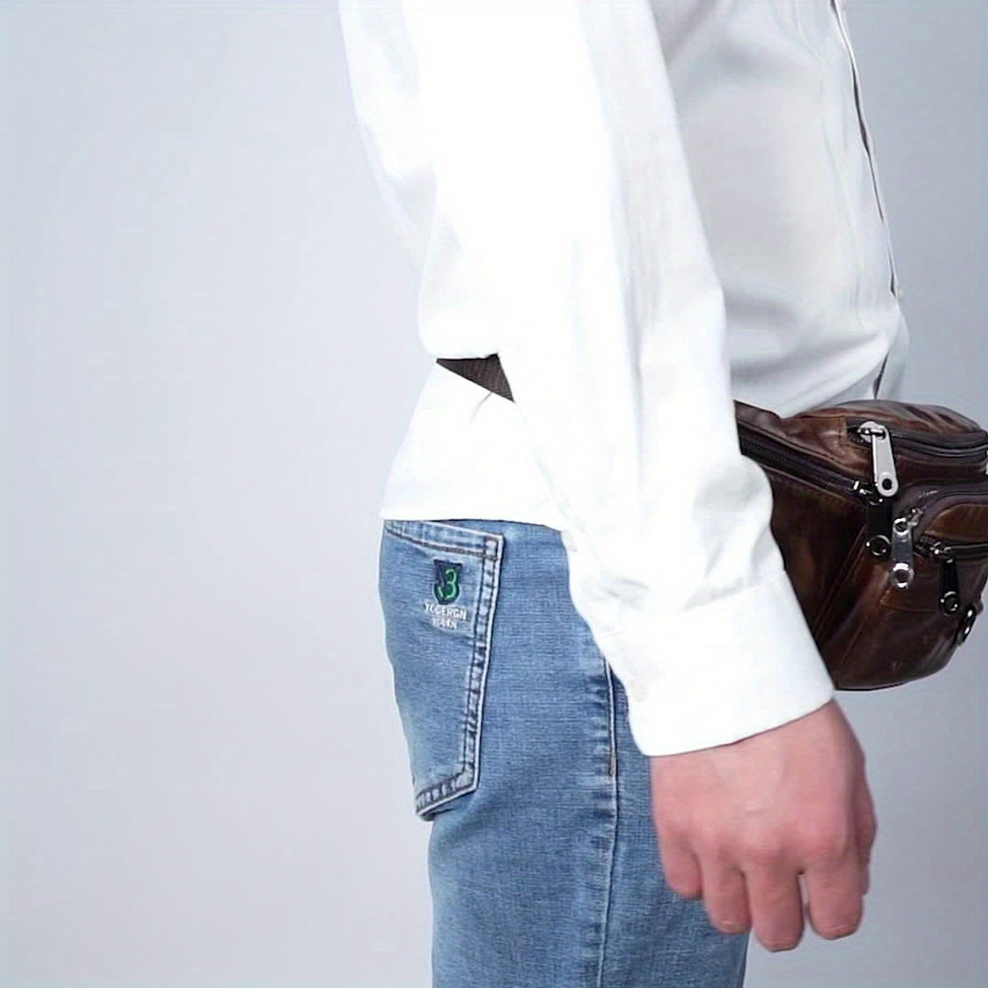 Men's Genuine Leather Sling Bag Crossbody - Lightweight Minimalist design with Multiple Zippered Compartments - Everyday Essentials Organizer for Phone, Wallet, Keys