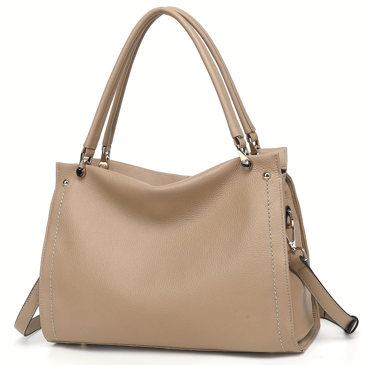 Elegant Leather Handbag, Women's Tote Bag, Versatile Single Shoulder Sling Bag
