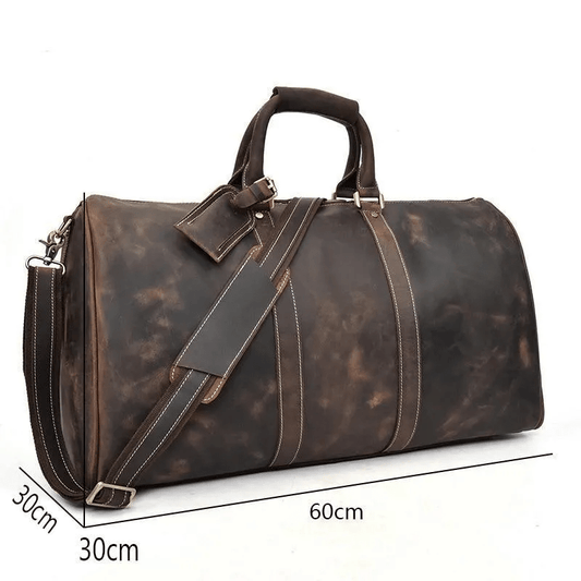 The Bjarke Weekender Handcrafted Faux Leather Duffle Bag
