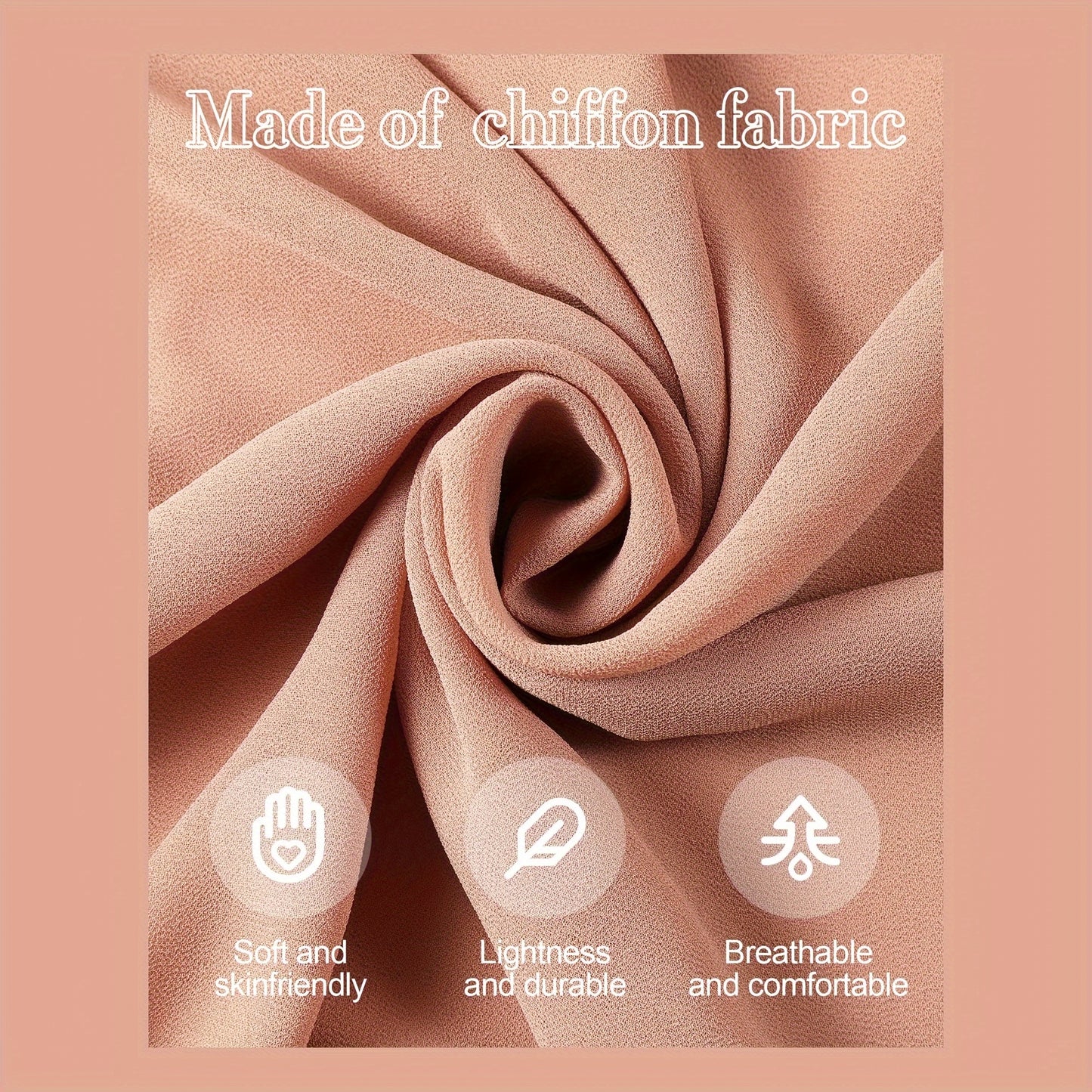 20pcs Muslim Women's Soft Chiffon Bamboo Woven Hijab - Lightweight, 20 Colors (White, Beige, Yellow, Pink, Purple, Blue, Green, Black, Red) - Bohemian Style for Casual Weekend Wear, Versatile Fashion Accessory