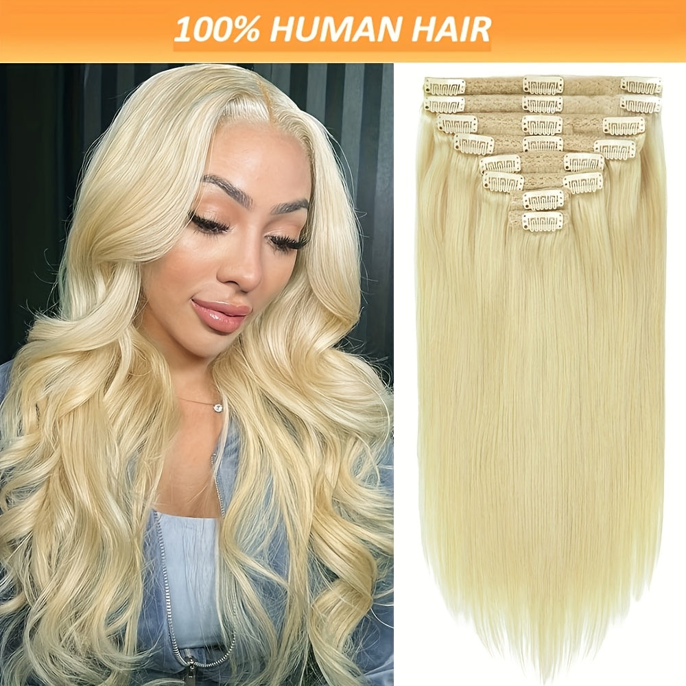 Real Human Hair Body Wave Human Hair Clip In Extensions
