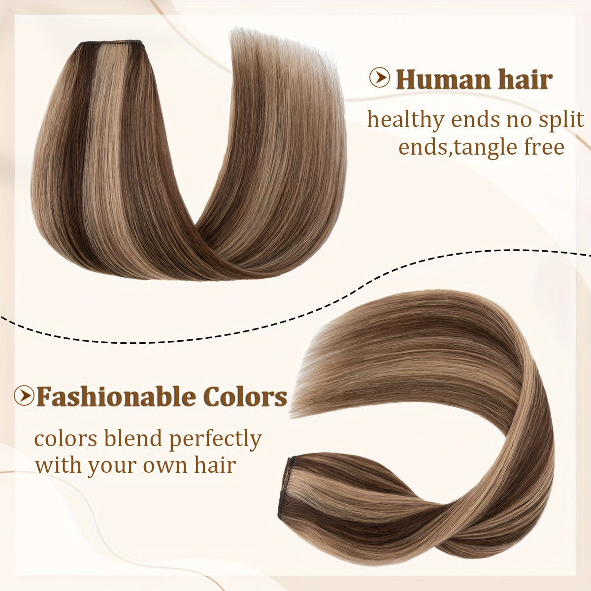 14-20 Inch V-Shaped Real Remy Clip in Human Hair Extensions