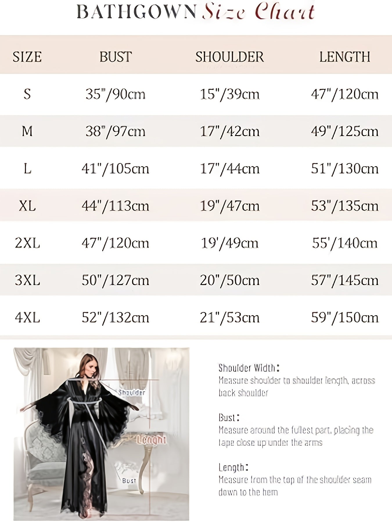 Women's Black Satin Robe - Elegant Long Lace Kimono, Lightweight Bridal Sleepwear for Wedding Day, Polyester, Contrast Lace Detail, Bride Lingerie