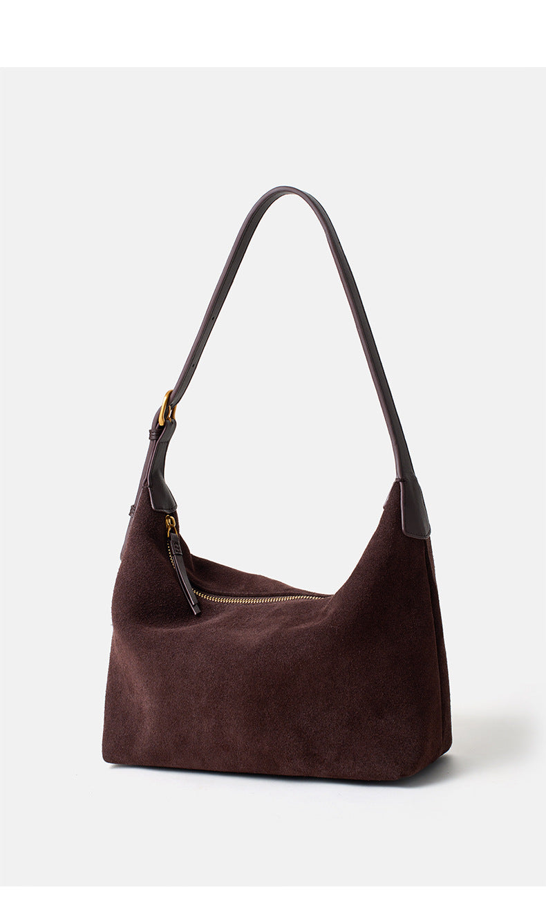 Cowhide Tote Bag for Women, Leather Large Capacity Crossbody Bag, Durable Women's Bag