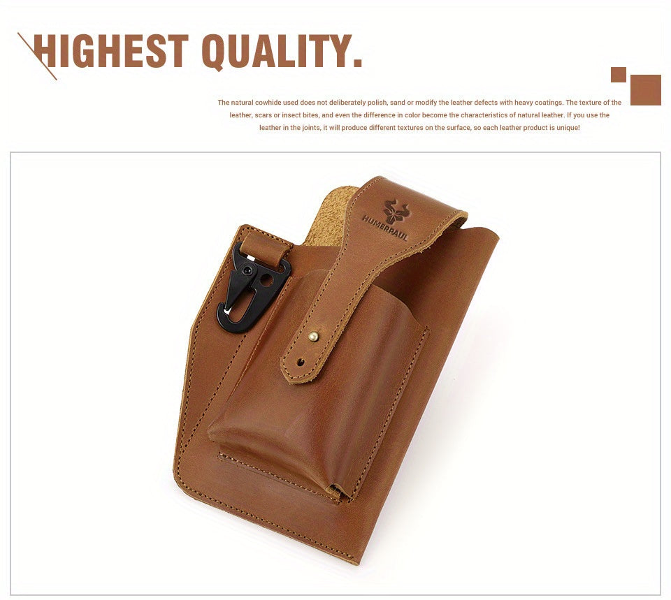 Men's Leather Mobile Phone Case, Mobile Phone Stand With Belt Ring, Mobile Phone Bag Protective Case, Unique Father's Day Gift