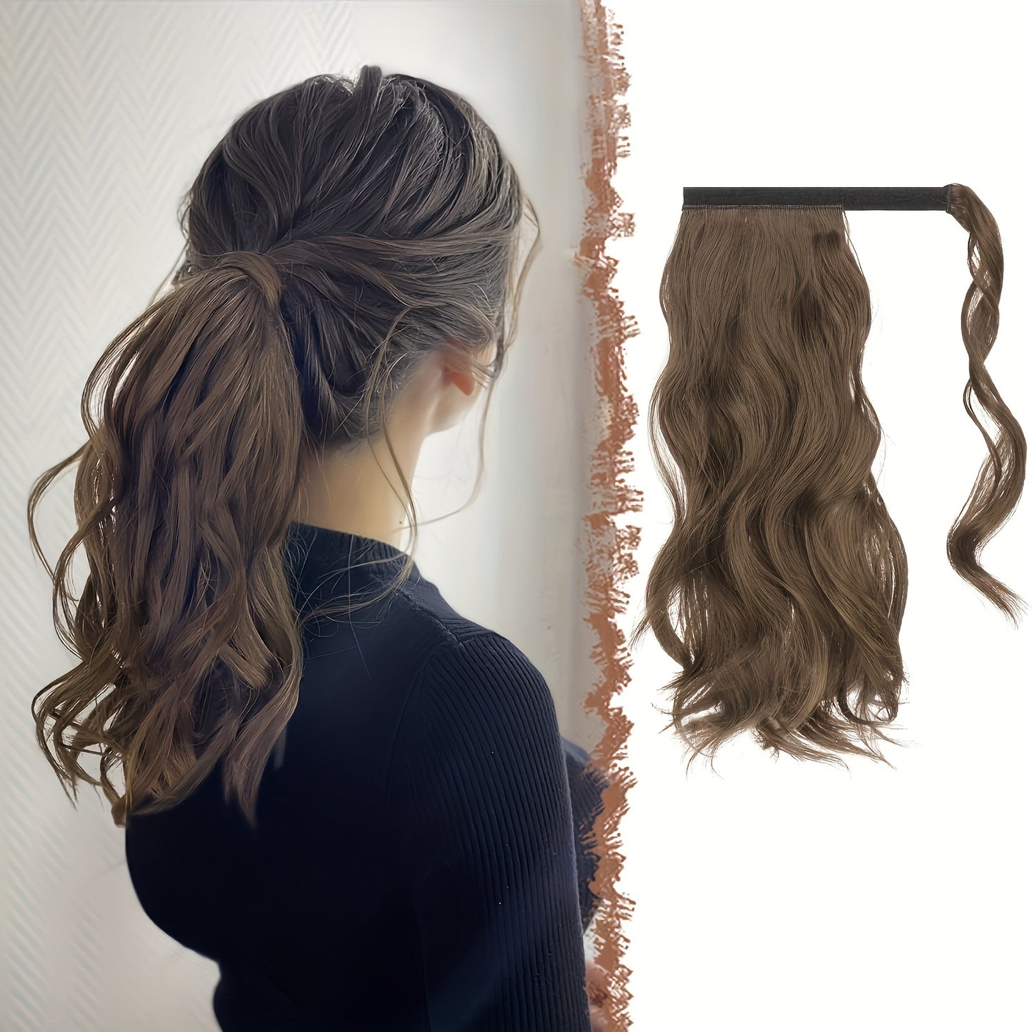 Synthetic Long Clip Ponytail Hairpieces For Women