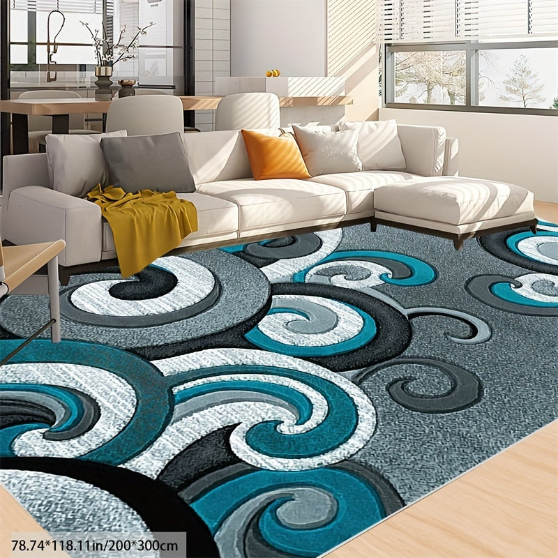 Abstract Mat Area Rugs for Living Room Dining Lounge Bedroom Marble Mat Soft Medium Pile Large Mat for Easy Care Modern Rugs Living Room