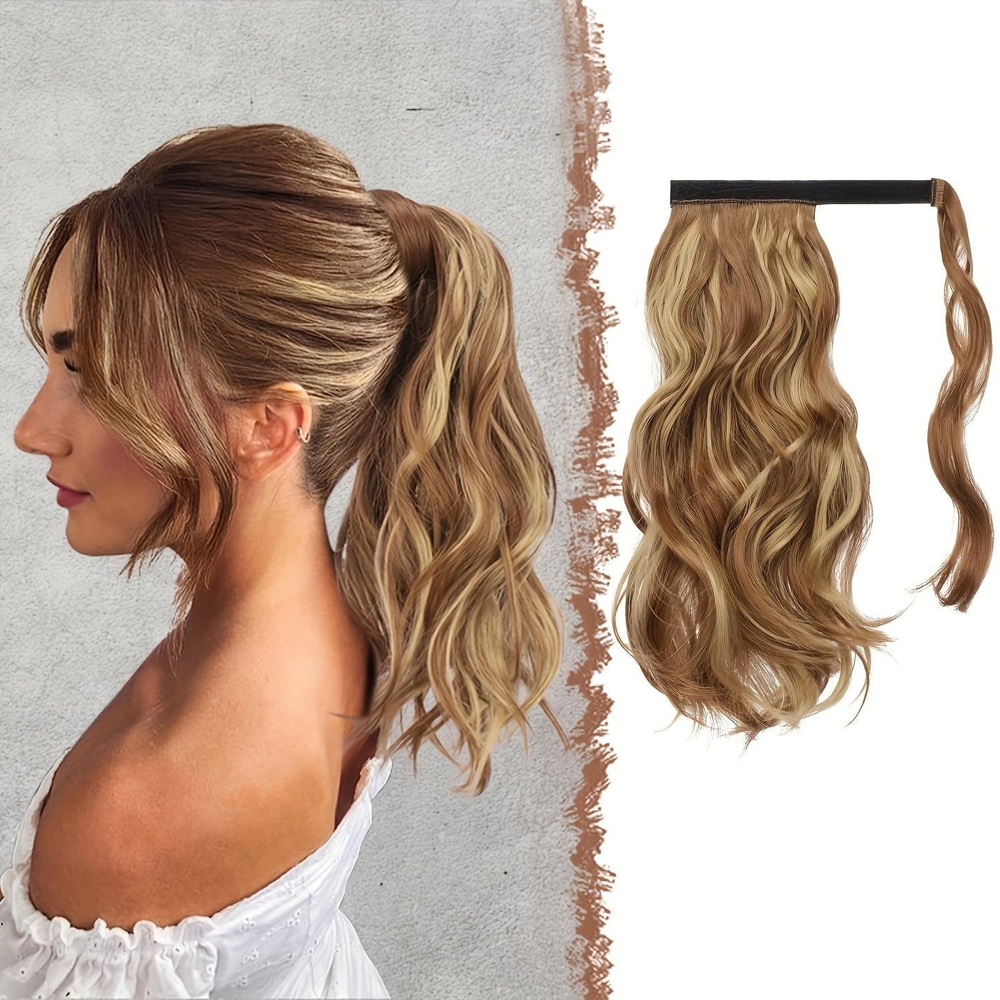 Synthetic Long Clip Ponytail Hairpieces For Women