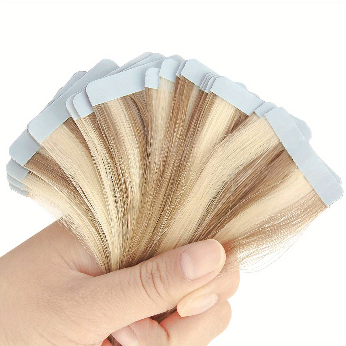 20pcs Remy Human Hair Tape In Straight Hair Extensions