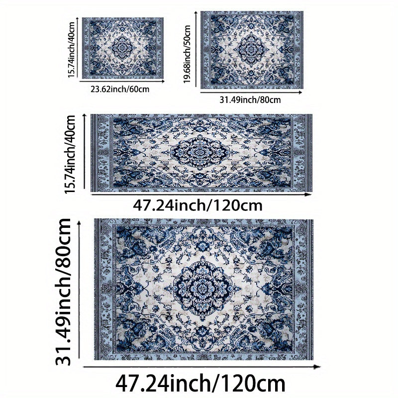 Decorative Home Rugs, Upgraded Thickened Anti-slip Floor Mats Machine Washable, Anti-slip Floor Mats, Living Room Bathroom Laundry Sink Doorway Floor Mats