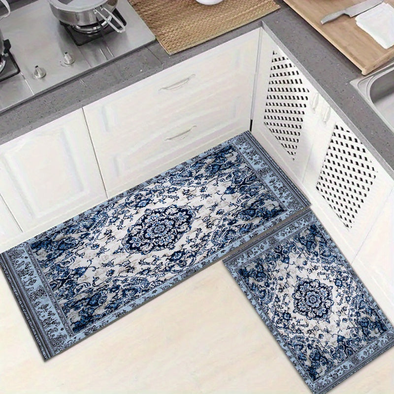 Decorative Home Rugs, Upgraded Thickened Anti-slip Floor Mats Machine Washable, Anti-slip Floor Mats, Living Room Bathroom Laundry Sink Doorway Floor Mats