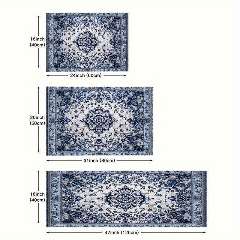 Decorative Home Rugs, Upgraded Thickened Anti-slip Floor Mats Machine Washable, Anti-slip Floor Mats, Living Room Bathroom Laundry Sink Doorway Floor Mats