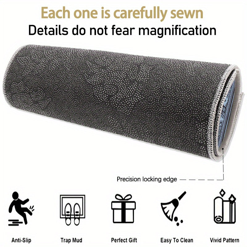 Decorative Home Rugs, Upgraded Thickened Anti-slip Floor Mats Machine Washable, Anti-slip Floor Mats, Living Room Bathroom Laundry Sink Doorway Floor Mats