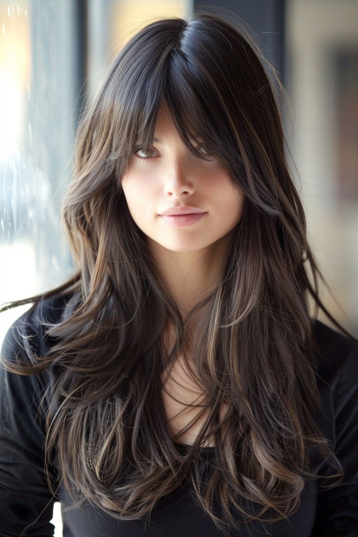 Black Side Bangs Hair Extensions