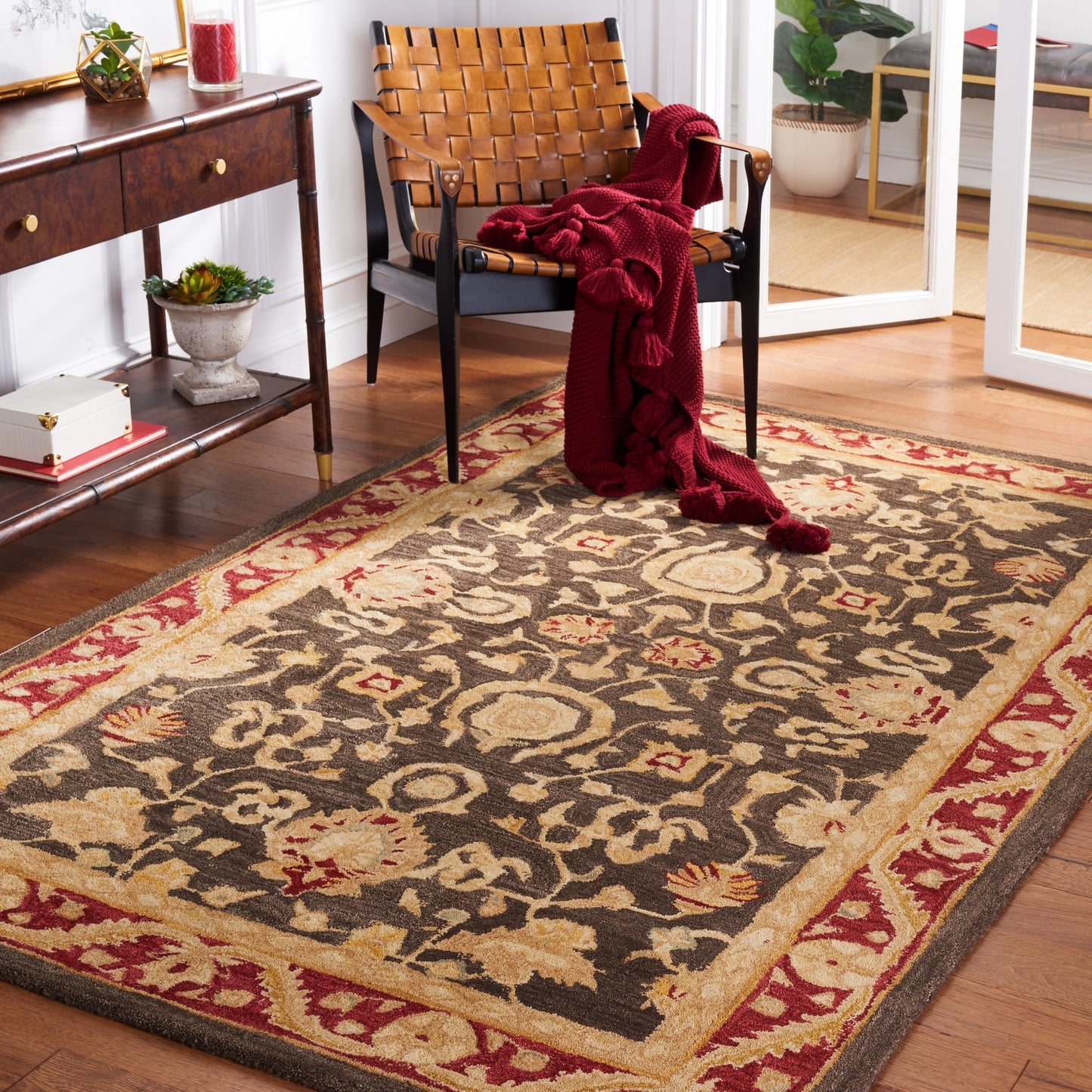 Collection AN548 Indoor Hand Made Oriental Traditional Style Easy Care Area Rug For Home Decor Rug for Living Room, Bedroom, Dining Room, Home Office, Basement