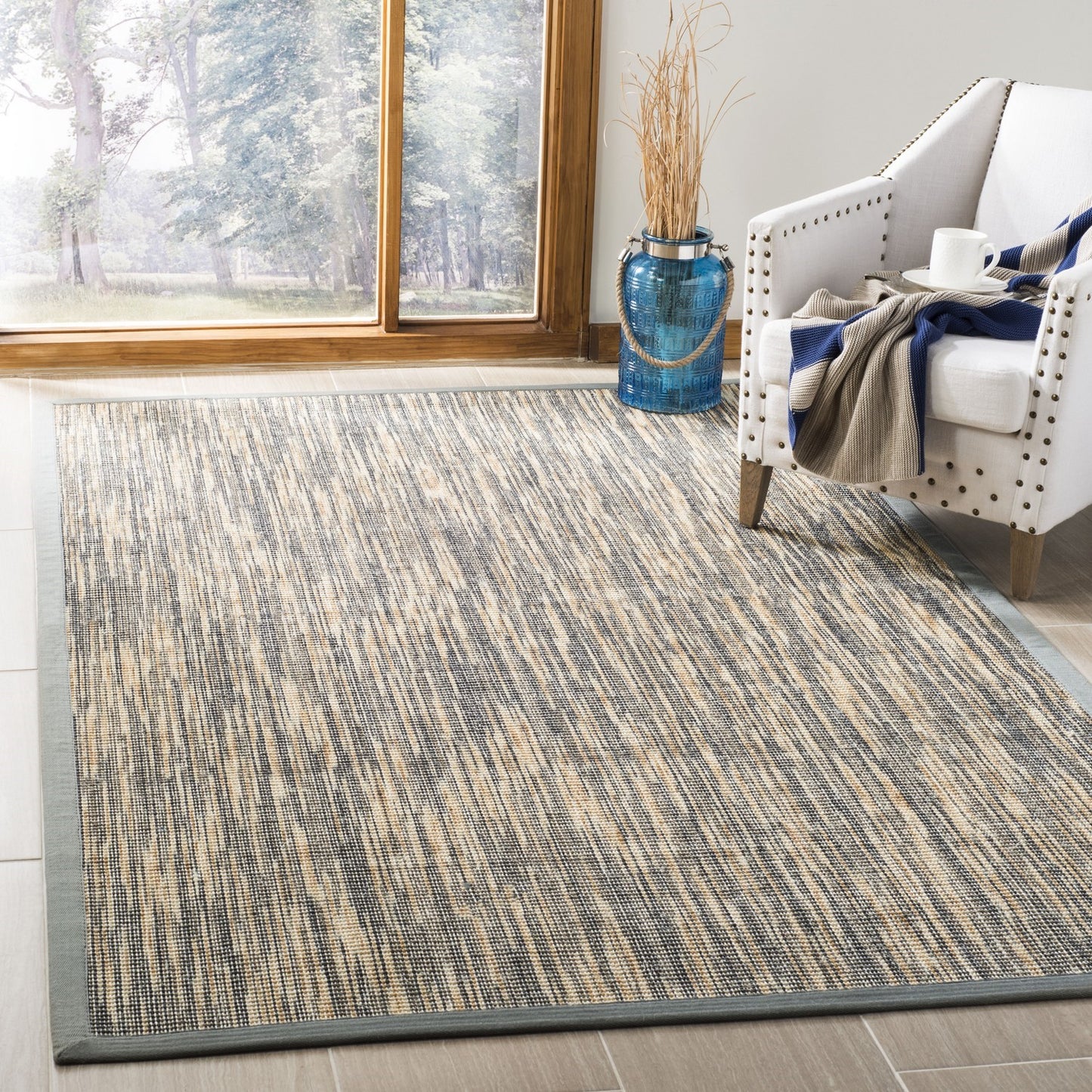 Grey, Brown Indoor Power Loomed Easy Care Medium Area Rug For Home Decor Rugs for Living Room, Bedroom, Dining Room, Home Office, Basement