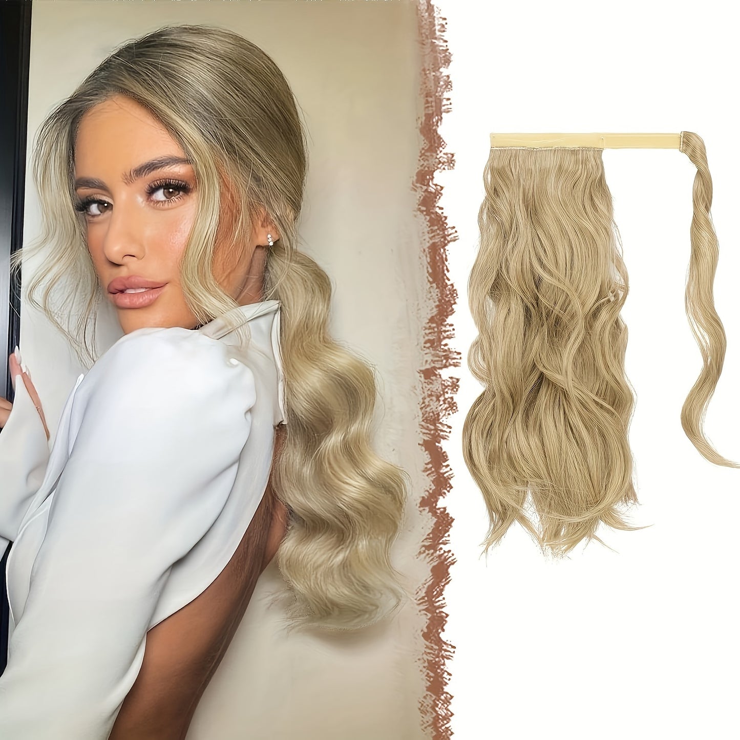 Synthetic Long Clip Ponytail Hairpieces For Women