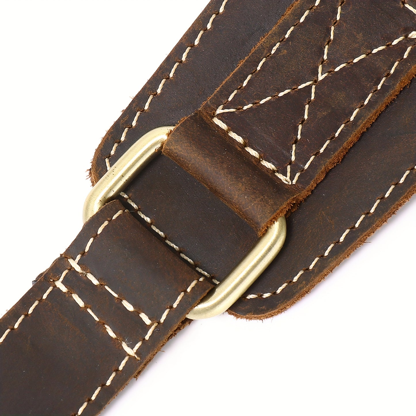 Full Grain Cowhide Leather Vintage Sling Chest Shoulder Bag Retro Hiking Crossbody Casual Daypack - Durable & Stylish - For Men & Women