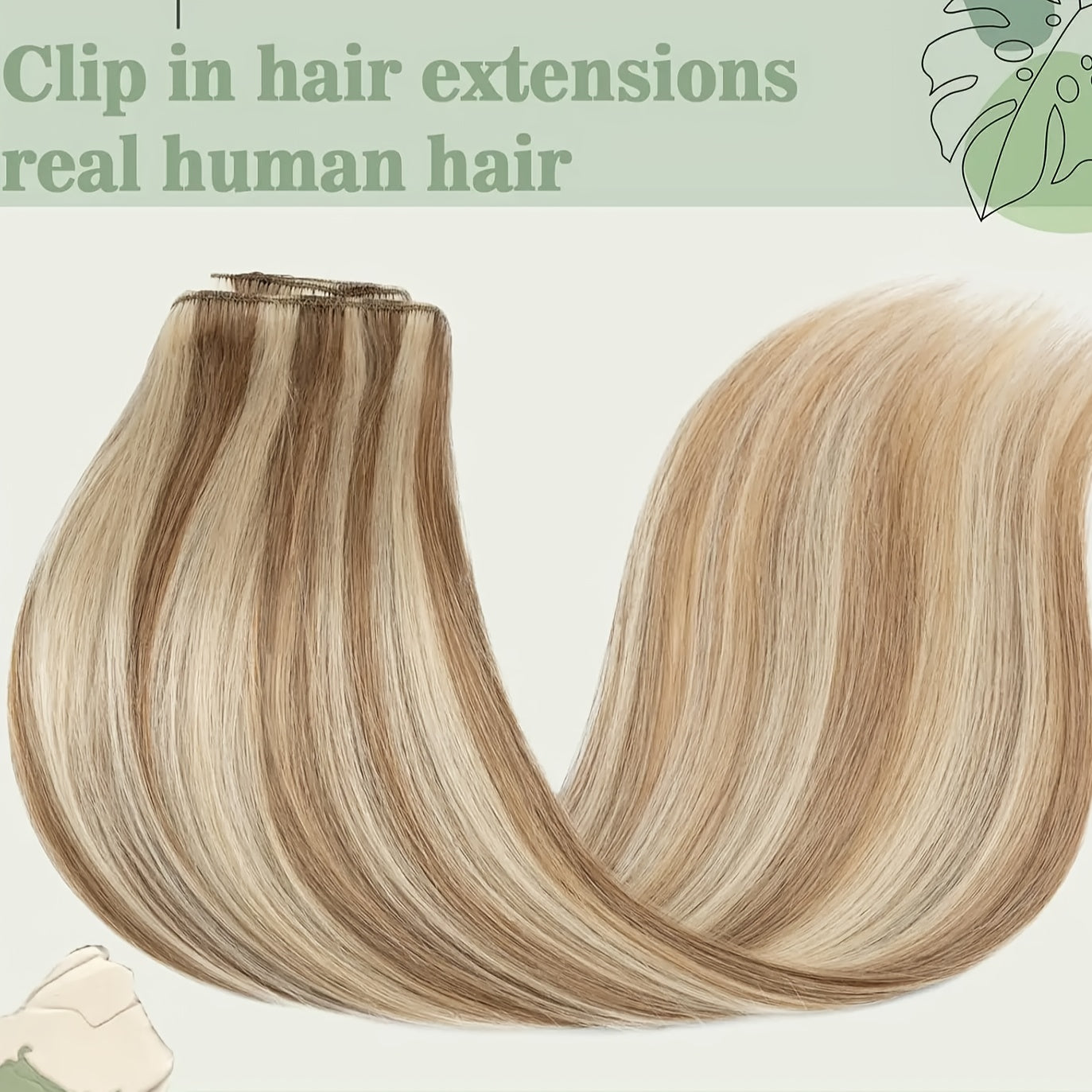 8pcs Luxe Remy Human Hair Extensions Set | 100% Real, Silky Straight