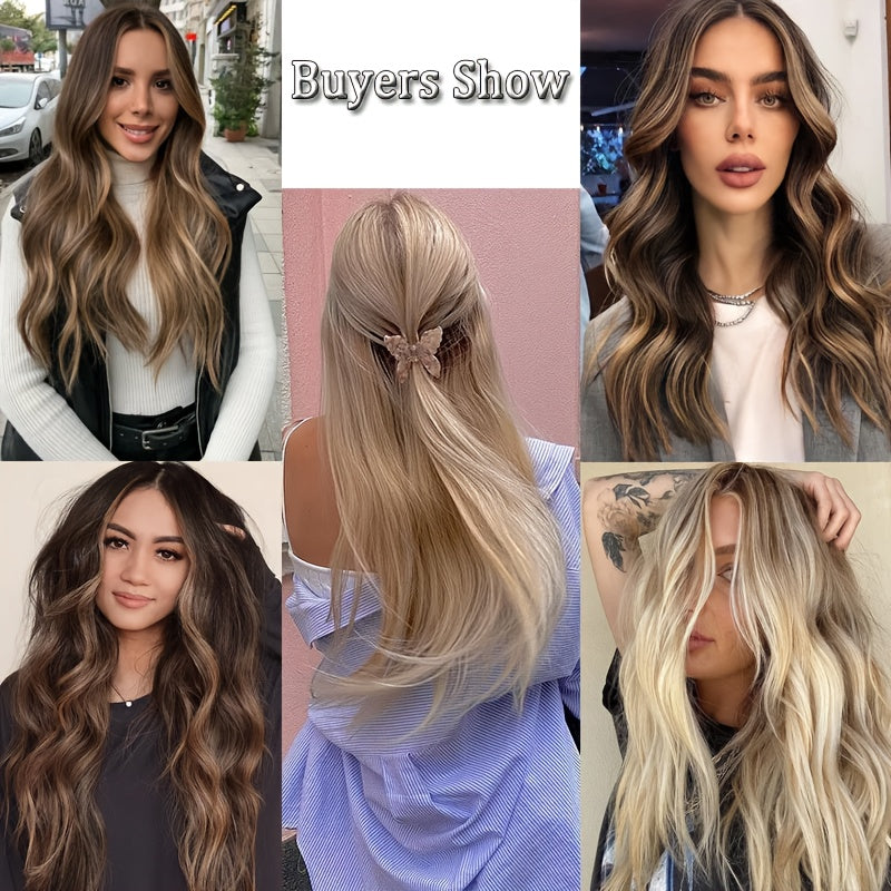 8pcs Luxe Remy Human Hair Extensions Set | 100% Real, Silky Straight