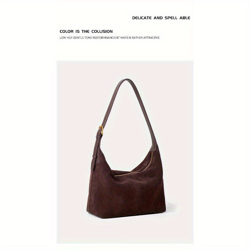 Cowhide Tote Bag for Women, Leather Large Capacity Crossbody Bag, Durable Women's Bag