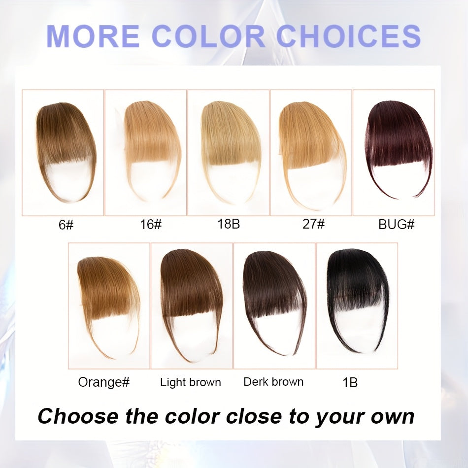 Clip In Bangs Real Human Hair Wispy Bangs Fringe With Temples Bangs Clip In Hair Extensions