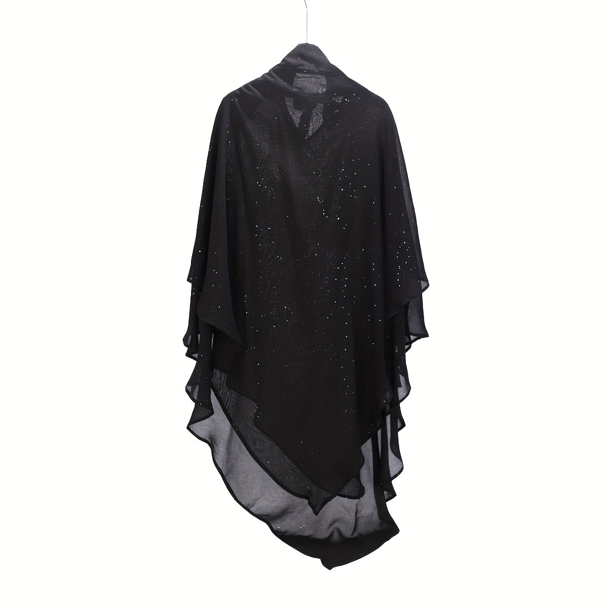 Muslim Khimars With Diamonds Soft Breathable Two-Layer Chiffon Hijab For Women
