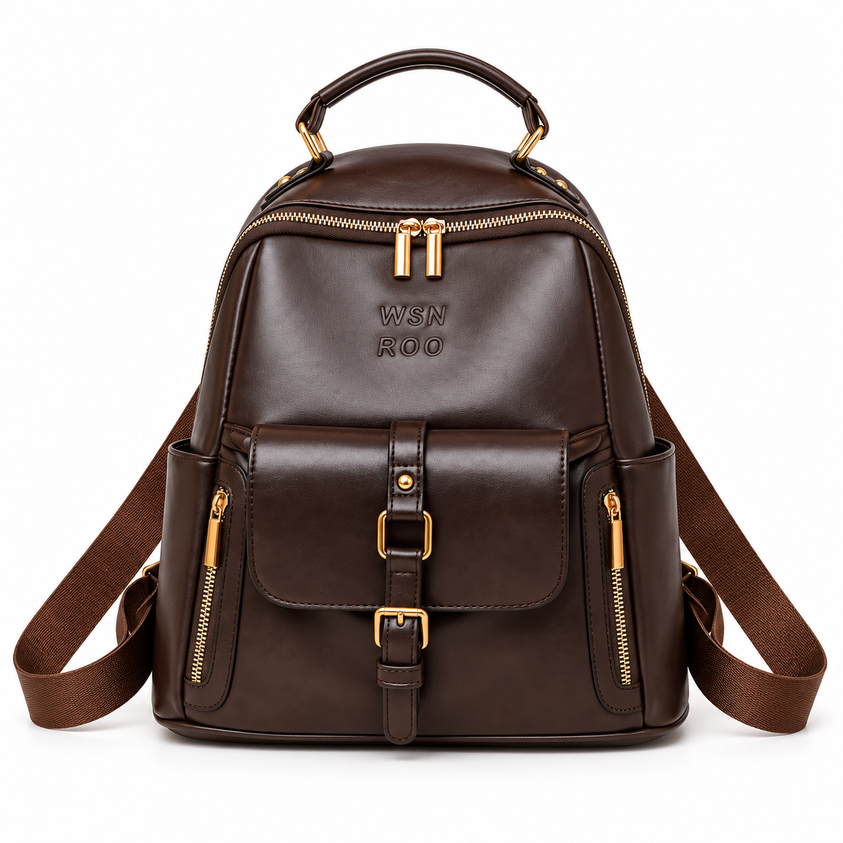 Elegant Chocolate Brown Everyday Fashion Backpack