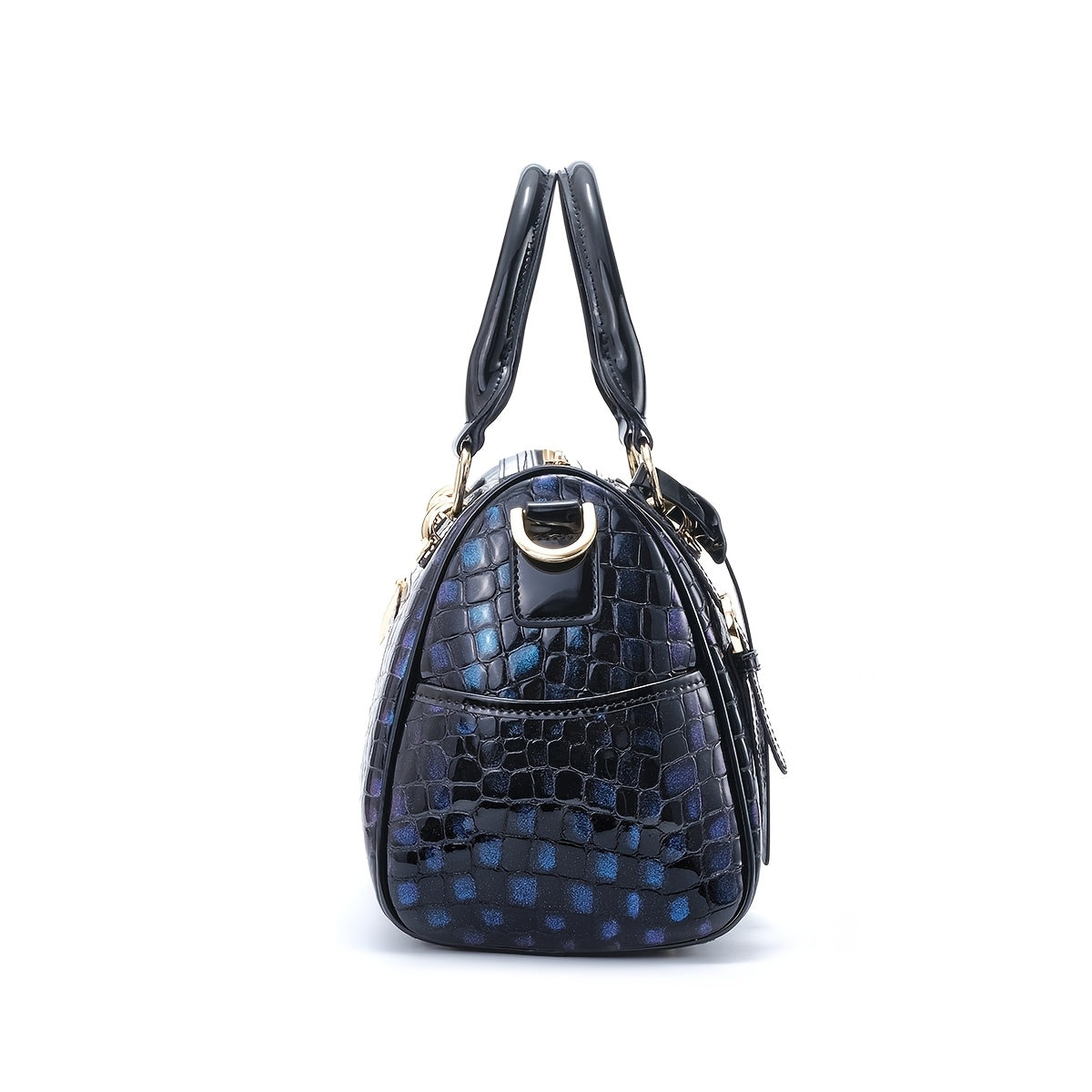 Crocodile Leather Crossbody Bags For Women, Large Leather Duffel Handbags For Women, Luxury Designer Bag, Over Shoulder Bag, Genuine Leather Large Tote Bag, Large Capacity