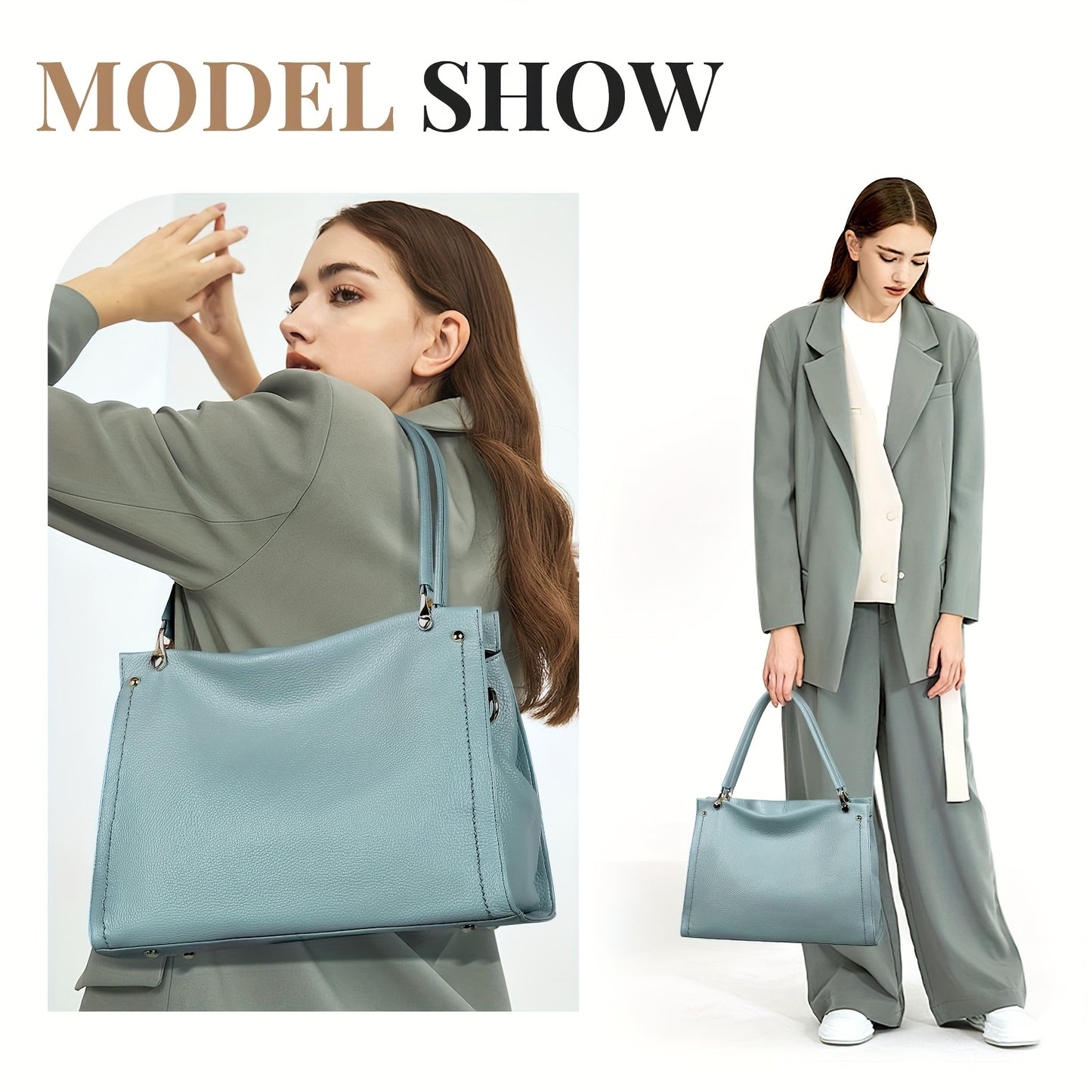 Elegant Leather Handbag, Women's Tote Bag, Versatile Single Shoulder Sling Bag