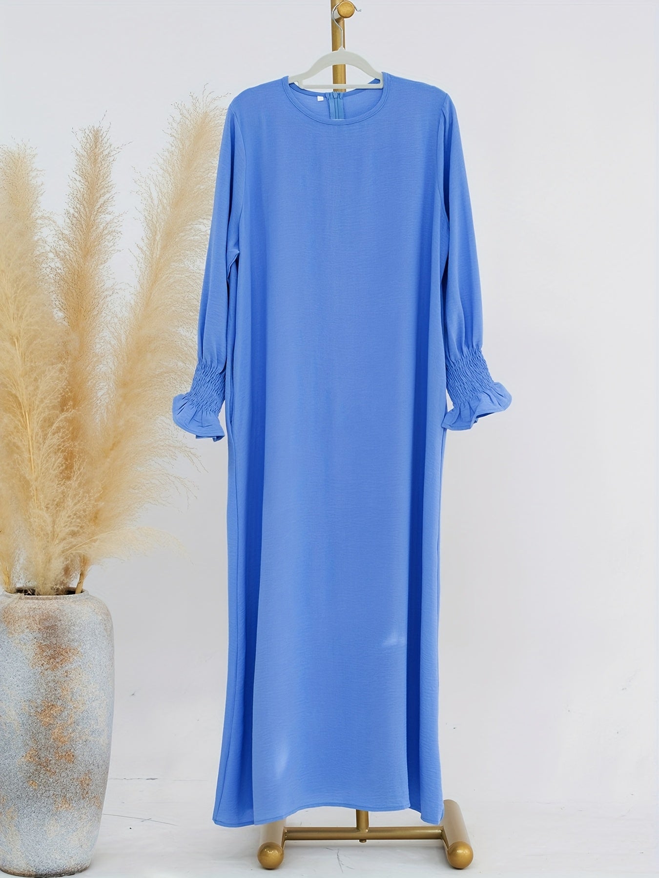 Soft Crepe Material With Pocket Muslim Lady Abaya Prayer Abaya