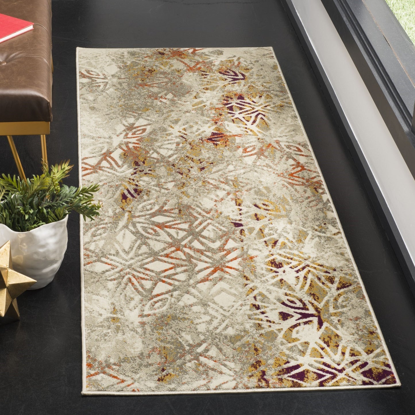 Contemporary Indoor Power Loomed Easy Care Area Rug For Home Decor Rug for Living Room, Bedroom, Dining Room, Home Office, Basement