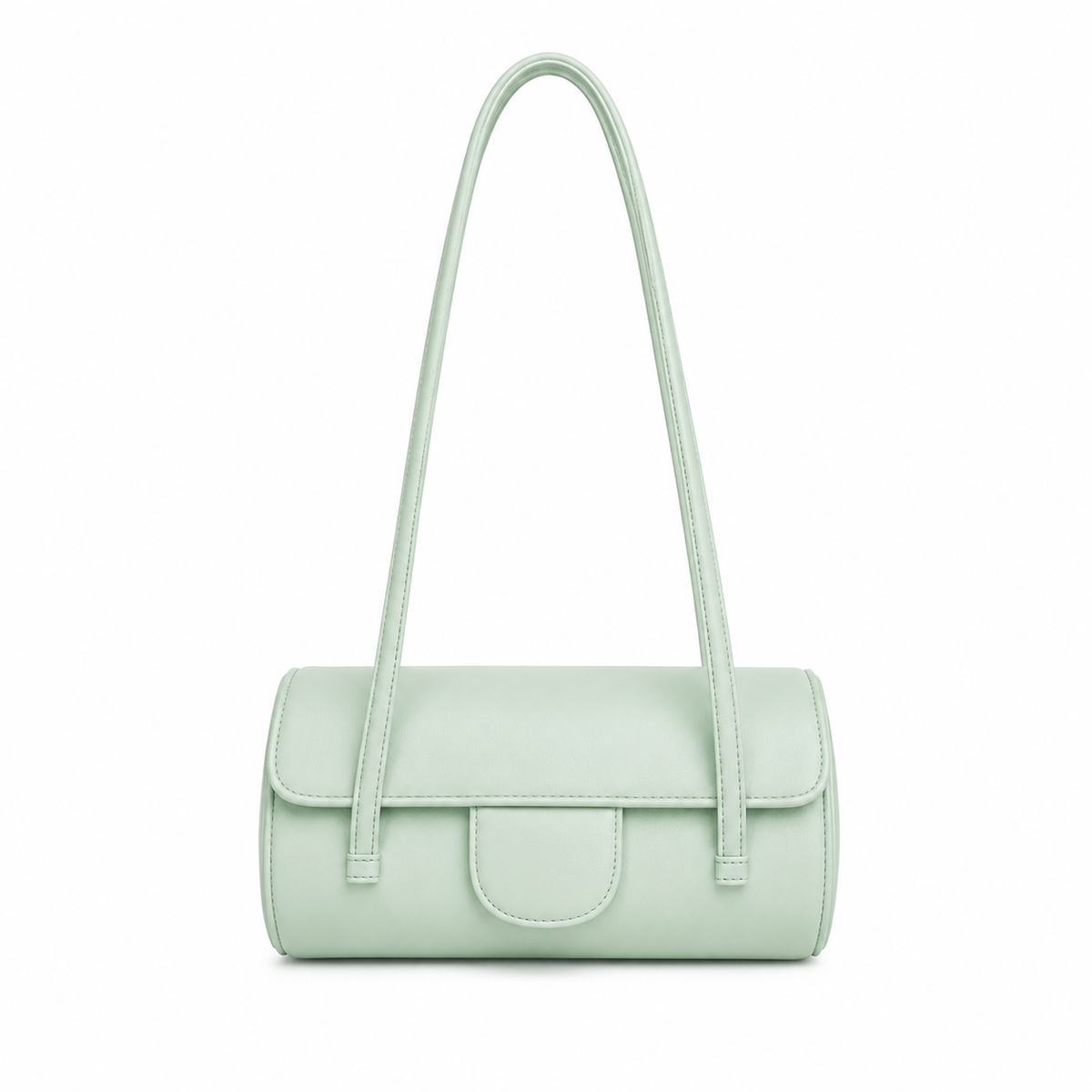 Mint Green Structured Shoulder Bag