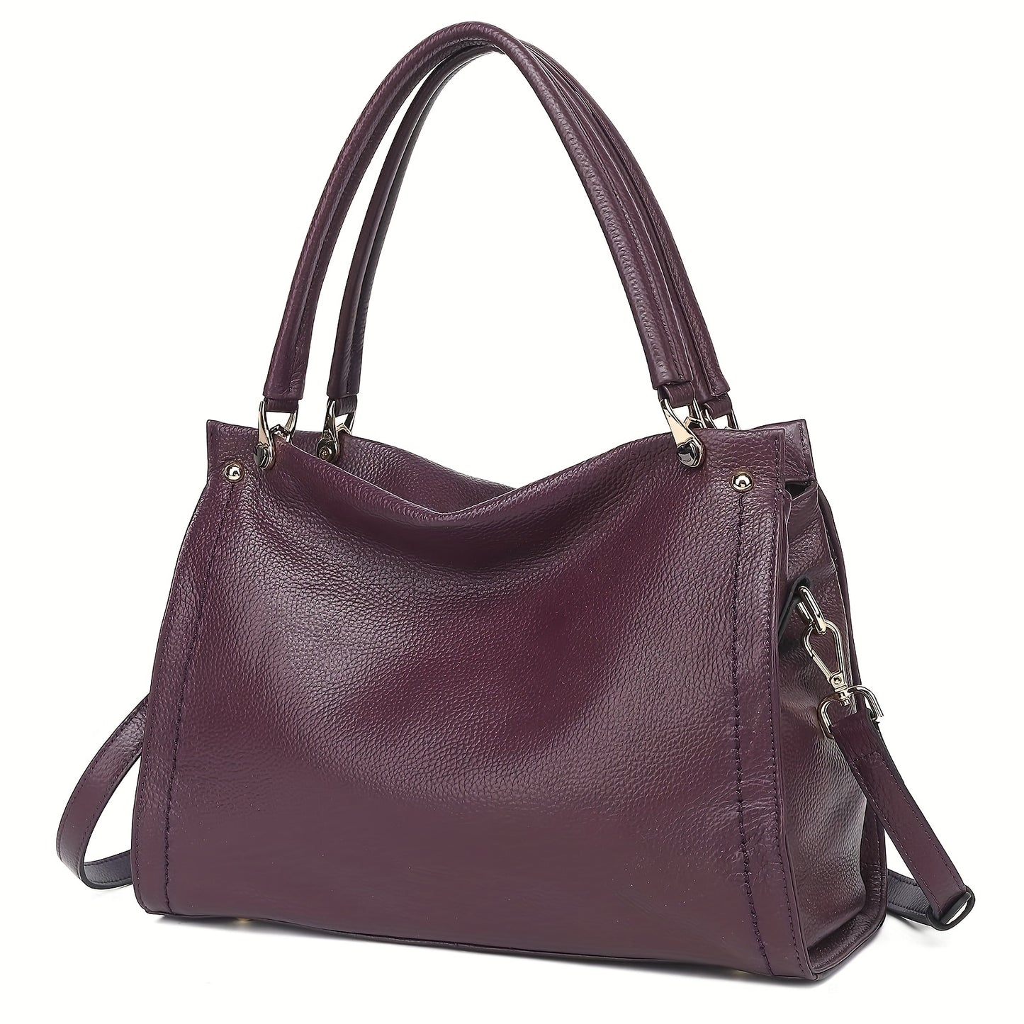 Elegant Leather Handbag, Women's Tote Bag, Versatile Single Shoulder Sling Bag