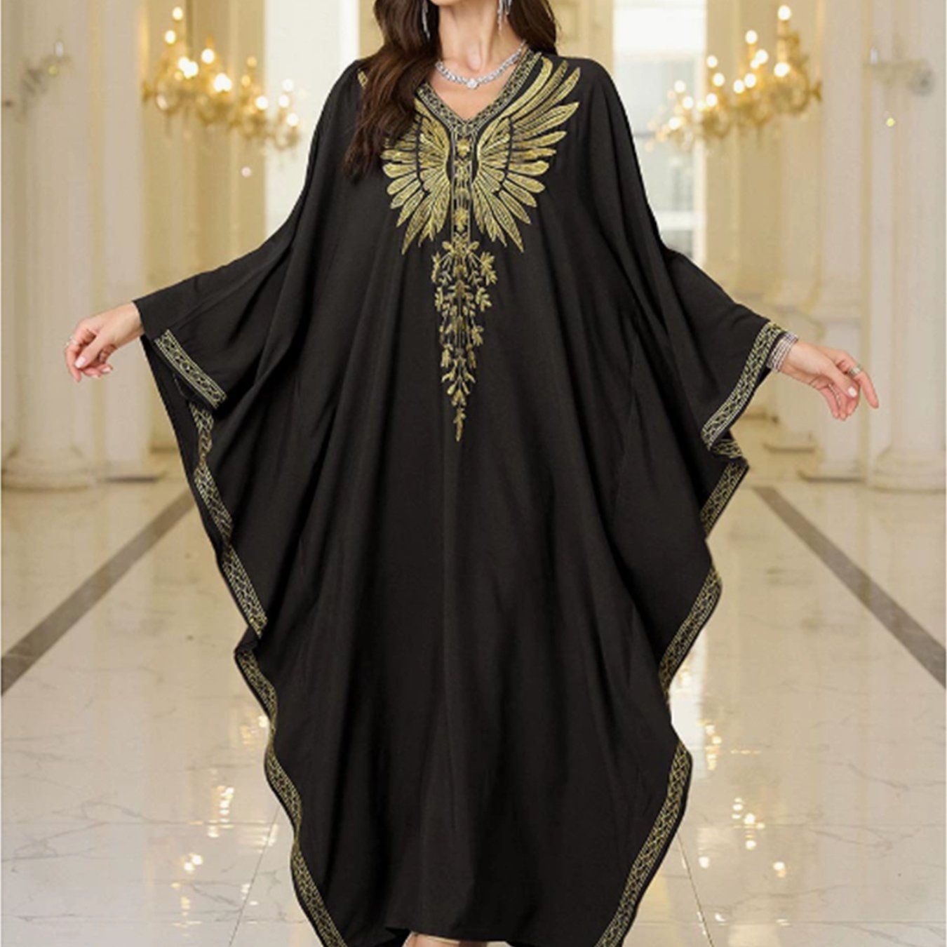 Women's Retro Loose Butterfly Abaya
