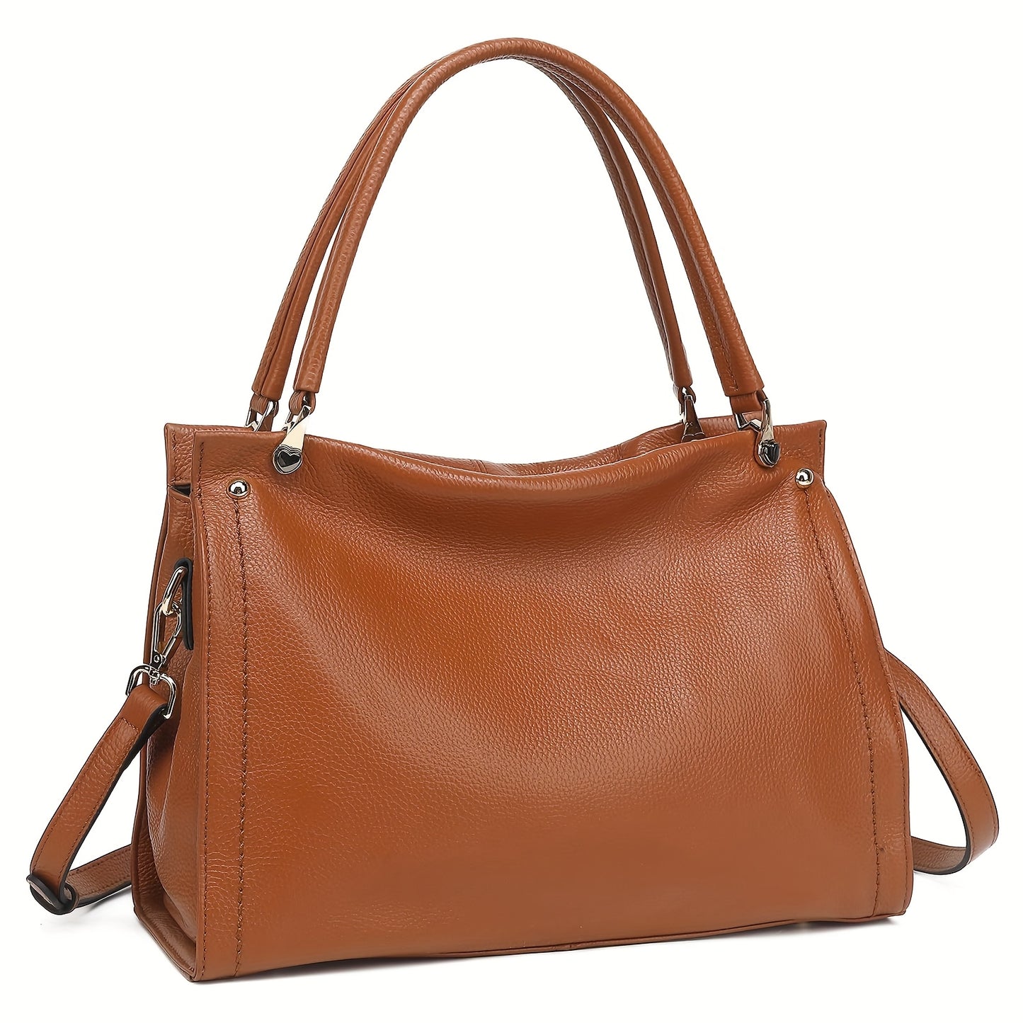 Elegant Leather Handbag, Women's Tote Bag, Versatile Single Shoulder Sling Bag
