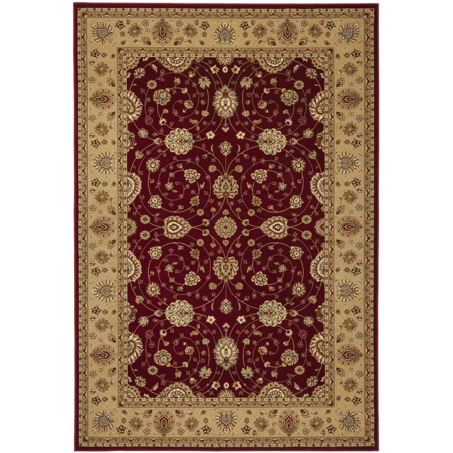Red Indoor Power Loomed Easy Care Area Rug For Home Decor Rug for Living Room, Bedroom, Dining Room, Home Office, Basement