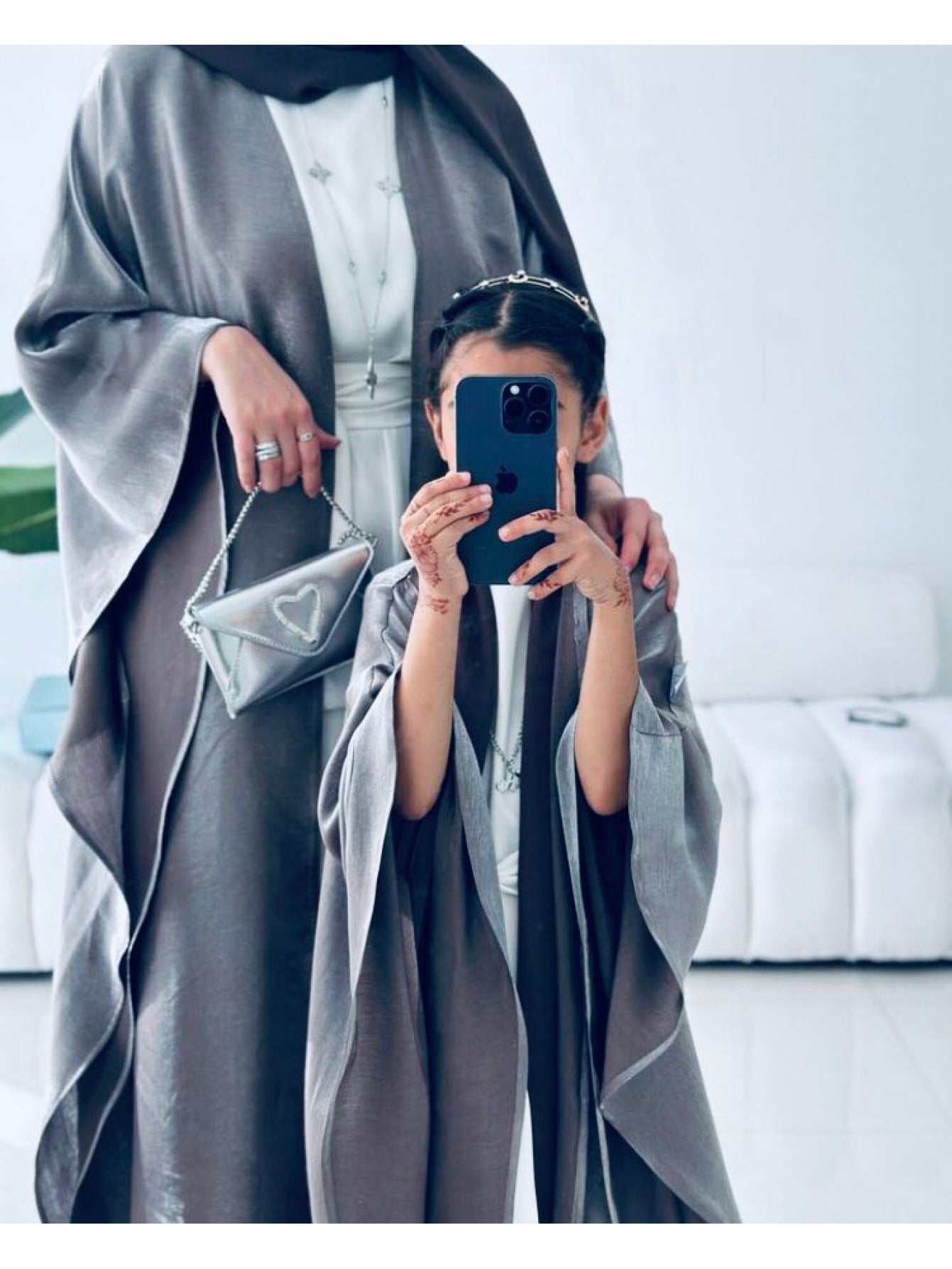 Dubai Middle Eastern Turkish Abaya Open Front Long Dress Two-Piece Set Without Scarf