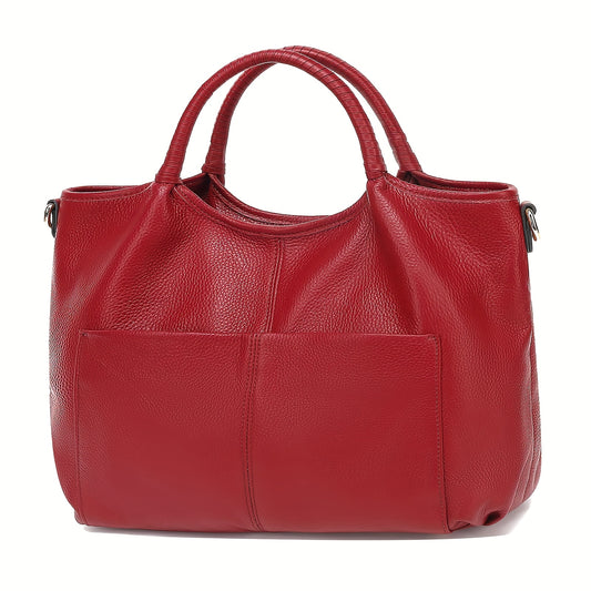 Genuine Leather Bag for Women, Leather Tote Bag, Crossbody Shoulder Bags Designer Handbags Top Handle Satchel Bag, Perfect for Office, Business And Work