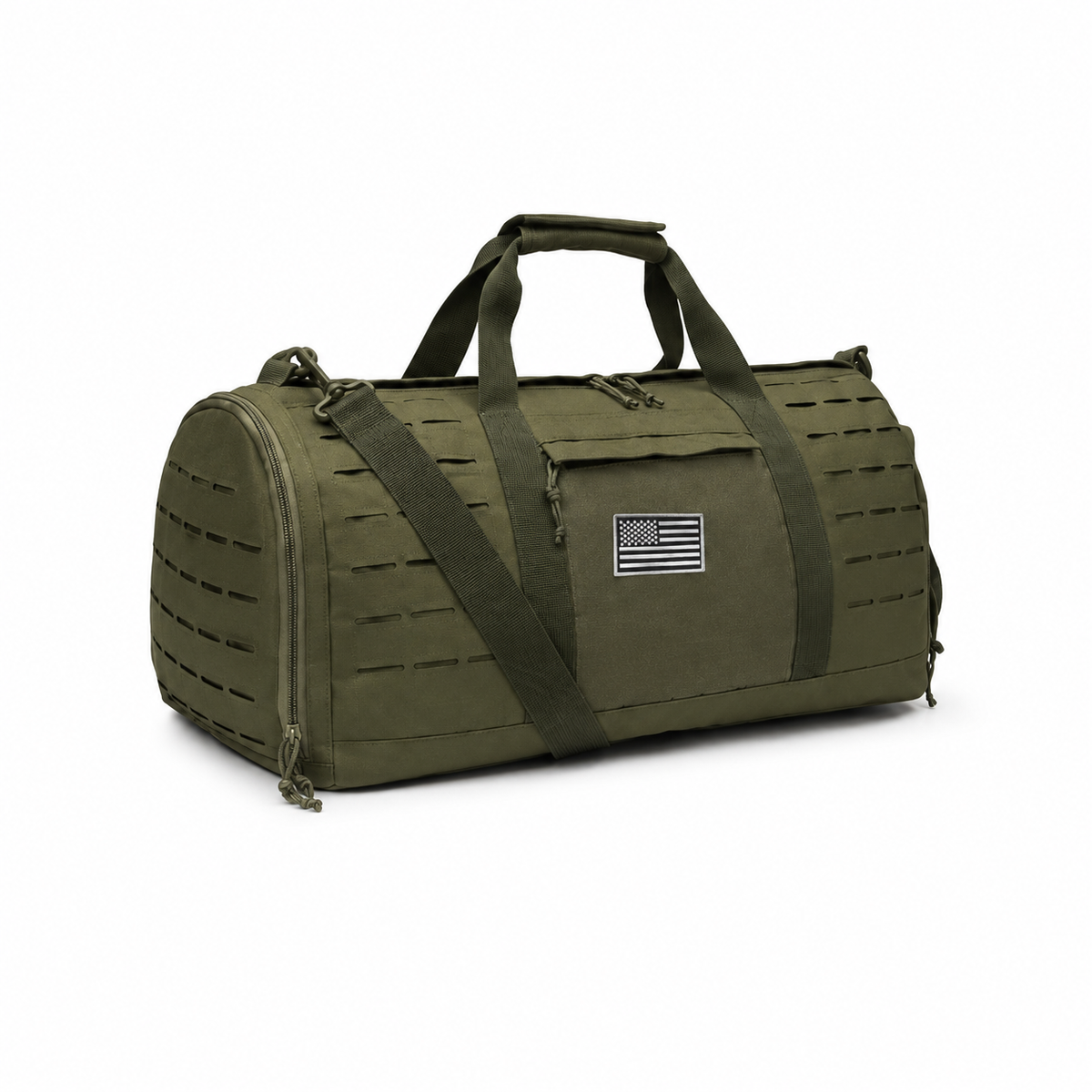 Green Heavy-Duty Tactical Duffle Bag