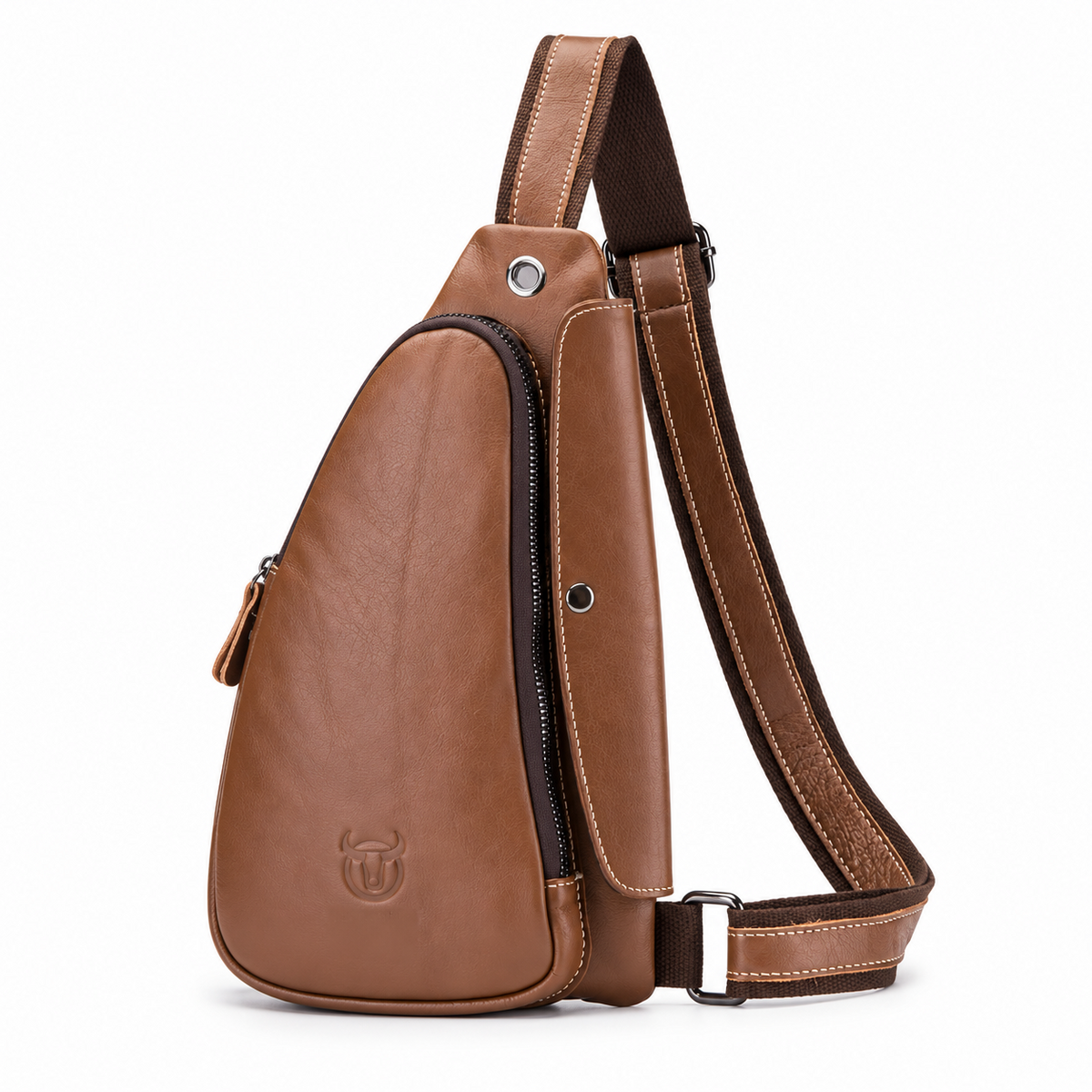 Classic Brown Crossbody Sling Chest Bag