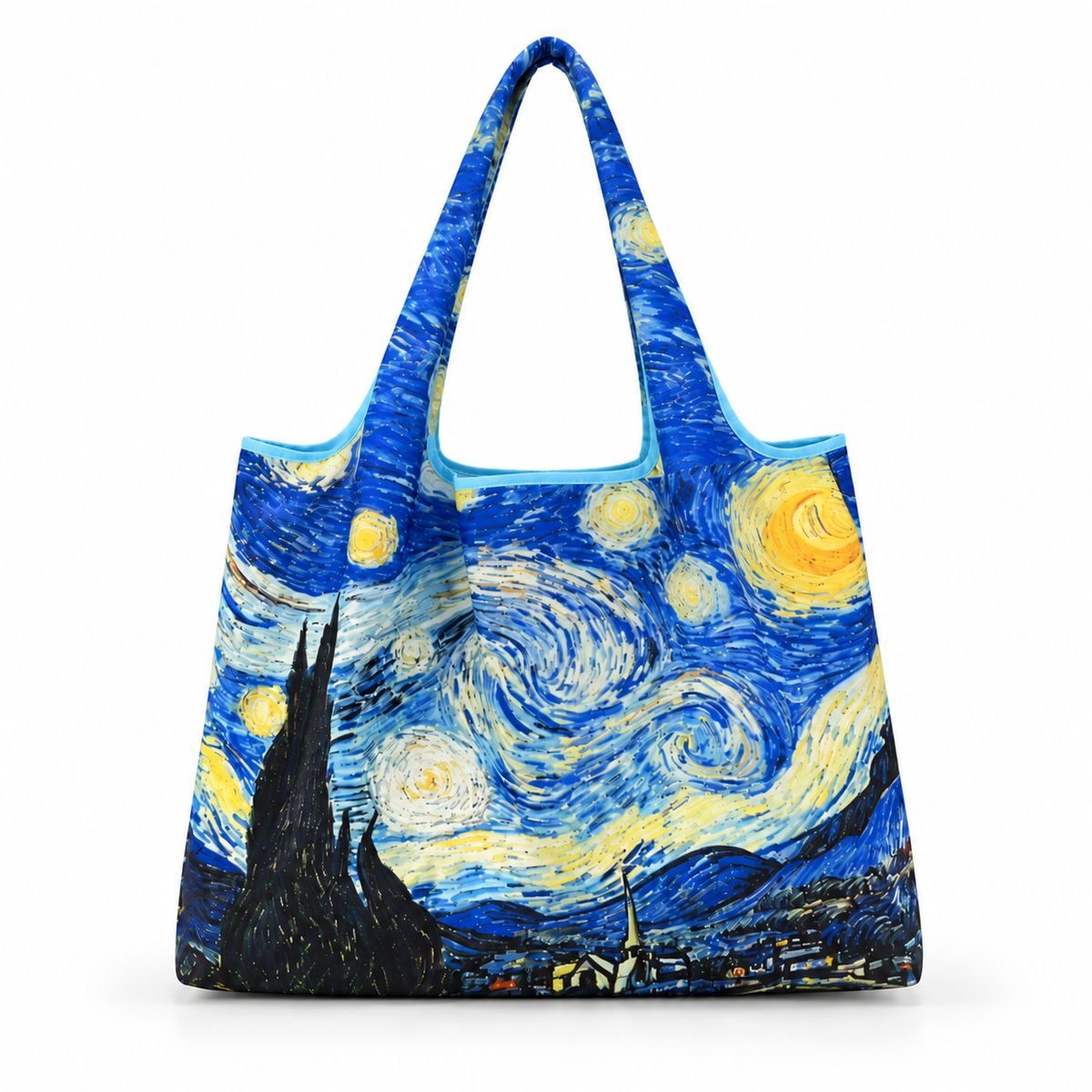 Starry Night Artistic Printed Tote Bag